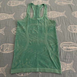 lululemon Swiftly Tank Green Leafy Print